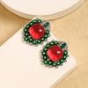Otoño Nueva Entrada Lujo Ligero Forma Geométrica Micro-incrustado Zircón Moda Aretes Combinables Aguja de Plata S925 Aretes Elegantes