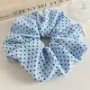 Goma para el pelo de lunares de tela de dopamina estilo coreano Versátil Elegante Gama alta para coleta Accesorio para el cabello de niña