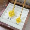 El Mismo Alto Retención de Color Dorado Arena Antigua Colgante Bestia Auspiciosa para Escuchar para Mujeres en la Tienda de Oro Nuevo Chinoiserie Versátil Colgante Bestia Auspiciosa al por Mayor