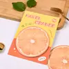 Notas Adhesivas de Frutas de Dibujos Animados Estilo Ins Etiquetas de Notas para Estudiantes Pegatinas Memo de Mensajes Marcador de Oficina Pegatinas Reutilizables