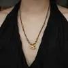 Collar de Cuentas de Caballo de Madera para Mujer, Cadena Larga de Suéter con Colgante Lindo para Otoño e Invierno, Accesorio de Dibujos Animados con Diseño de Nicho