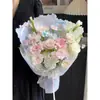 Papel para Envolver Ramos de Flores de Papel con Patrón de Piedra Hecho a Mano Materiales Papel con Textura Plegada Tinta China Papel para Envolver Flores Frescas Regalos Florales Papel Repujado