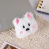 Acessório de cachorro West Highland famoso na internet em desenho animado, bandana de pelúcia fofa, decoração para bolsa de cachorro, broche, pingente de boneco
