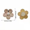 Venta al por mayor de fábrica cruzada Accesorios para zapatos DIY Estilo Metal ABS Flor de zapato con pedrería Hebilla de zapato con pedrería Caja Hebilla Caja