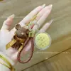 Chaveiro Princesa Urso Violento de Ouro Puro 999, Pingente de Bolsa Urso de Fio Dourado, Pingente para Celular