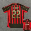 0607 retro AC Milán No. 22 Kaka camiseta de visitante Liga de Campeones Pirlo AC camiseta de fútbol de manga corta venta al por mayor transfronteriza