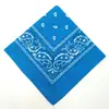 Bandana de 54 cm Flor de Anacardo Europea y Americana Bufanda Cuadrada de Algodón Puro Bufanda de Algodón Cuadrada Estampada Hip-Hop para Ciclismo al Aire Libre