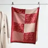 Bufanda Elegante de Comercio Exterior para Mujer Otoño e Invierno, Atmósfera de Alta Gama, Flor de Paisley Retro Versátil, Amigable con la Piel, Bufanda Cómoda y Cálida