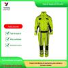 Amarelo limão roupa de resgate em terremoto impermeável antiestática roupa de proteção perigosa roupa de resgate para produtos químicos perigosos