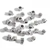 Cuentas Espaciadoras de Aleación de Plata Antigua Galvanizada Cilindro Decorativo para Colgar en Cinturón Pendientes Pulsera Collar Cadena de Teléfono Móvil Accesorios Hechos a Mano DIY