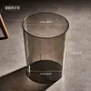 Papelera de Lujo Ligero con Alto Valor Estético para Uso Doméstico, Cubo de Basura Avanzado de Estilo Abierto para Sala de Estar y Baño, Papelera Transparente y Sencilla