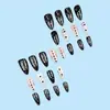 Día de San Valentín Manicura de Amor Blanco y Negro Parche para Uñas Gipsófila Parche para Uñas Venta Caliente Transfronteriza Punto Blanco y Negro Parche para Uñas Desgastable