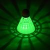 Bola de badminton luminosa Bestcard, de plástico, à prova de vento, com luz LED, para treinamento ao ar livre