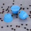 5 Peças couro de vaca em caixa adequado para máquina de café DOLCE GUSTO Copo de cápsula filtro de café reutilizável