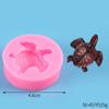 Molde para hornear pastel de fondant diy tortuga tortuga tortuga forma pastel de mousse de chocolate vela molde de silicona