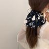 Cinta para el pelo con lazo vintage de estilo chino, 2024, banda de goma con flores, para mujer, con sentido avanzado
