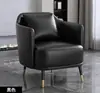 Conjunto de Sofá de Um Lugar de Luxo e Mesa de Centro para Lazer, Recepção de Hotel, Escritório, Sala de Vendas, Mesas e Cadeiras de Reunião, Salão de Beleza