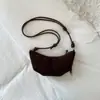 Bolsa de Ombro Croissant de Design de Nicho Coreano Transfronteiriça Nova Casual Retro Transversal Bolsa Bolinho Bolsa para Celular Bolsa Feminina