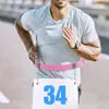 Cinturón para Correr Maratón, Cinturón Ligero y Ajustado al Cuerpo, Unisex, Reflectante, Para Correr de Noche, Correa Elástica Ajustable