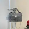 Lujo Ligero 2026 Moda Tendencia Nuevo Estilo Tejido Texturizado Verano Elegante Casual Cadena Hombro Cruzado Pequeño Cuadrado Bolso