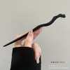 Palito de cabelo simples em forma de U para celebridades da internet, para cabelos ralos, acessório de cabelo estilo antigo com pingentes pendurados, para usar no dia a dia, novo estilo chinês, pin para coque de lírio do vale, palito de cabelo de liga