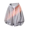 Chaqueta con capucha deconstruida de forro polar resistente estilo americano para hombre, diseño de moda de primavera, sudadera de retazos, sudadera con capucha de pareja de alta costura