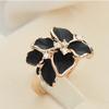 Joyería de moda europea y americana retro Camelia anillo de dedo pintura al óleo Diamante flor gardenia anillo femenino Yiwu joyería pequeña