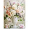 Pintura de Diamante 5D Flores Cênicas de Comércio Exterior Transfronteiriço Pintura de Adesivo de Diamante DIY Feito à Mão Pintura Decorativa para Sala de Estar Quarto Ornamento