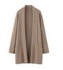 Cárdigan de Cachemir con Cuello Auto-Cierre Otoño e Invierno para Mujer Chaqueta de Punto de Cachemir Puro Abrigo de Punto Largo Casual Holgado