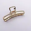Pinza metálica para el pelo estilo coreano pinza de pelo para la parte trasera de la cabeza accesorio para el pelo pinza para mujeres temperamento elegante pinza fija pinza grande de garra de tiburón