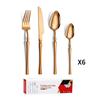 Amazon Transfronteiriça 1010 Conjunto de Talheres de Aço Inoxidável 24 Peças Faca de Bife Ocidental, Garfo, Colher, Colher de Sobremesa Caixa de Presente Exportação