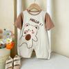 Ropa de Bebé, Ropa de Verano, Ropa para Aire Acondicionado, Pijamas, Monos de Verano Delgados de Manga Corta con Dibujos Animados Lindos para Bebé Niño y Niña y Ropa para Gatear