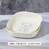 Estilo Crema de Lujo Ligero Dispersador de Huesos Mesa de Comedor Familiar Plato para Huesos Plato para Frutas Platos para el Té de la Tarde Plato de Almacenamiento de Dibujos Animados