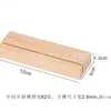 Soporte de exhibición de base de tarjeta de madera de pino para notas y postales, adorno artesanal decorativo de escritorio, serie de largo*ancho*1.5