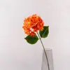 Flor artificial única de hortênsia borboleta com estampa de seda degradê, estilo wabi-sabi, decoração de chão para casa de temporada e cenário de showroom