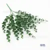 Plástico Pequeño Mango Simulación Planta Verde Ramo de Flores Tallo Largo Hojas de Eucalipto Simulación Planta Verde Ramo de Flores Transfronterizo Decoración del Hogar Flor de Seda