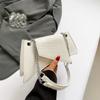 2024 Verão Novo Estilo Ocidental Simples Bolsa de Ombro Casual Commuter Crossbody Bolsa Feminina Moda Commuter Corrente Pequena Bolsa Quadrada