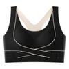 Colete com Fivela Cruzada Lateral Esportivo Tamanho Grande Roupa Externa Sem Costura Sem Fio À Prova de Choque Push-Up Almofada para Peito Feminina Atacado Respirável