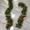 Corona Navideña Transfronteriza de Ratán con Textura de Hoja de Pino y Ciprés, Ratán Simulado, Corona Densa para Colgar en la Pared, Árbol Artificial, Adorno Colgante de Decoración Navideña