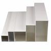 Personalizado de fábrica descuento al por mayor mampara de pantalla aluminio cuadrado techo aluminio cuadrado tubo madera de Dalbergia perfil de aleación de aluminio