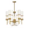 Moderno minimalista pós-moderno novo metal sala de estar quarto sala de jantar sala modelo criativo vidro fosco moda lustre
