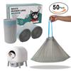 Caixa de Areia Inteligente para Gatos Saco para Lixo da Caixa de Areia Saco de Lixo 64X40cm Rolo de Saco de Lixo Sem Rasgos