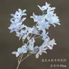 Flores Azules de Boda Materiales Flores de Seda Rosas Peonías Flores Arregladas Cascada de Flores Techo Arte Floral Arreglo Floral Jardín de Monet