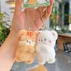 Mini Chaveiro de Pelúcia Magnético de Animais Fofos Originais, Pingente Pequeno Fofo para Melhores Amigos e Casais