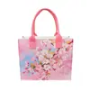 Bolsa de fieltro para sublimación, Bolso tote floral, Bolso tote para el Festival de los Botes de Dragón, Bolso de mano de gran capacidad, Bolsa de regalo, Bolsa de fieltro personalizada