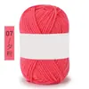 Hilo de Algodón Coreano de Leche de 4 Hebras, Lana Media, Bola de Hilo de Grosor Medio para Muñecas Hechas a Mano, Hilo para Crochet, Bola de Hilo Tejida a Mano