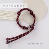 Pulsera tejida a mano con cuerda DIY, cordón para bolso, colgante unisex antipérdida para teléfono móvil, llavero