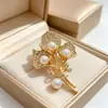 Broche de Tulipán de Zirconia de Alta Gama Xiliang Feizi Corsage de Tulipán Colorido Estilo Coreano Pin de Regalo Elegante Venta al por Mayor
