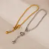 Moda Nueva Japonesa y Coreana Lujo Ligero Simple Pulsera de Acero de Titanio Joyería para Mujer Diseño de Nicho Pulsera de Cuentas Redondas de Alta Gama