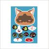 Adesivos Temáticos de Animais Transfronteiriços Presente Infantil Festa DIY Fazendo Desenho Animado Gato e Cachorro Fofos Jogos para Pais e Filhos